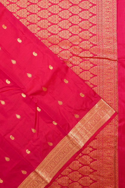 Taranga Kanchi Silk Butta Red Saree