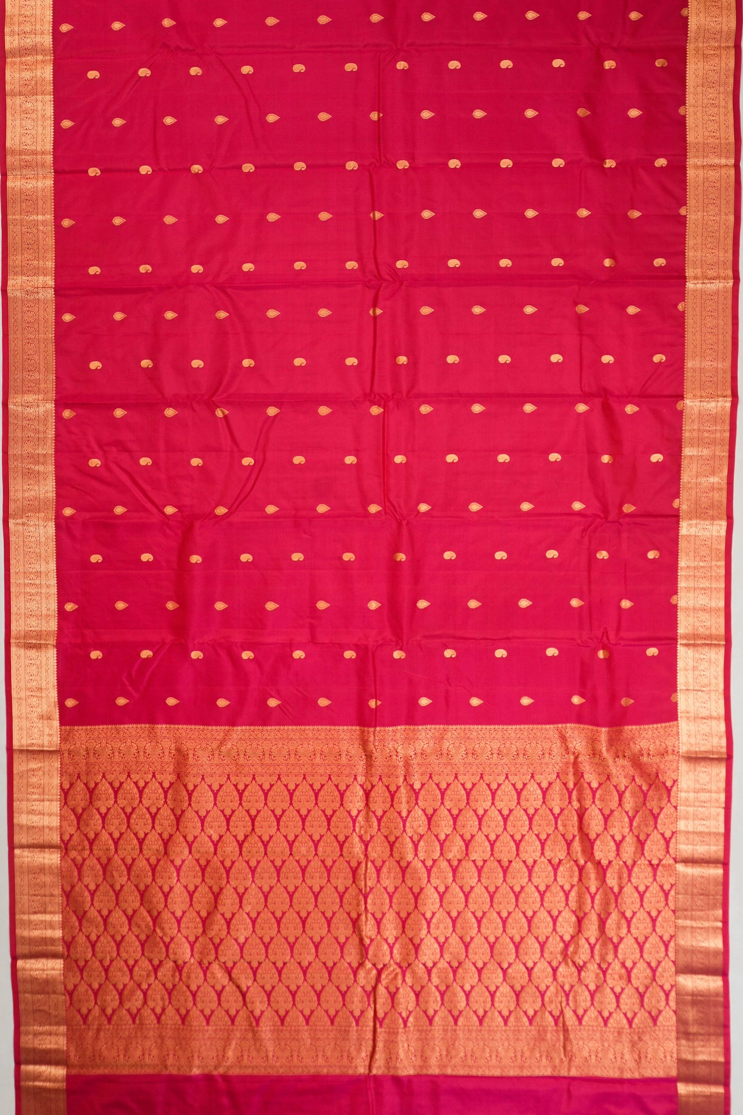Taranga Kanchi Silk Butta Red Saree