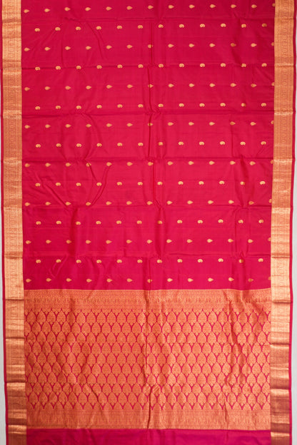 Taranga Kanchi Silk Butta Red Saree