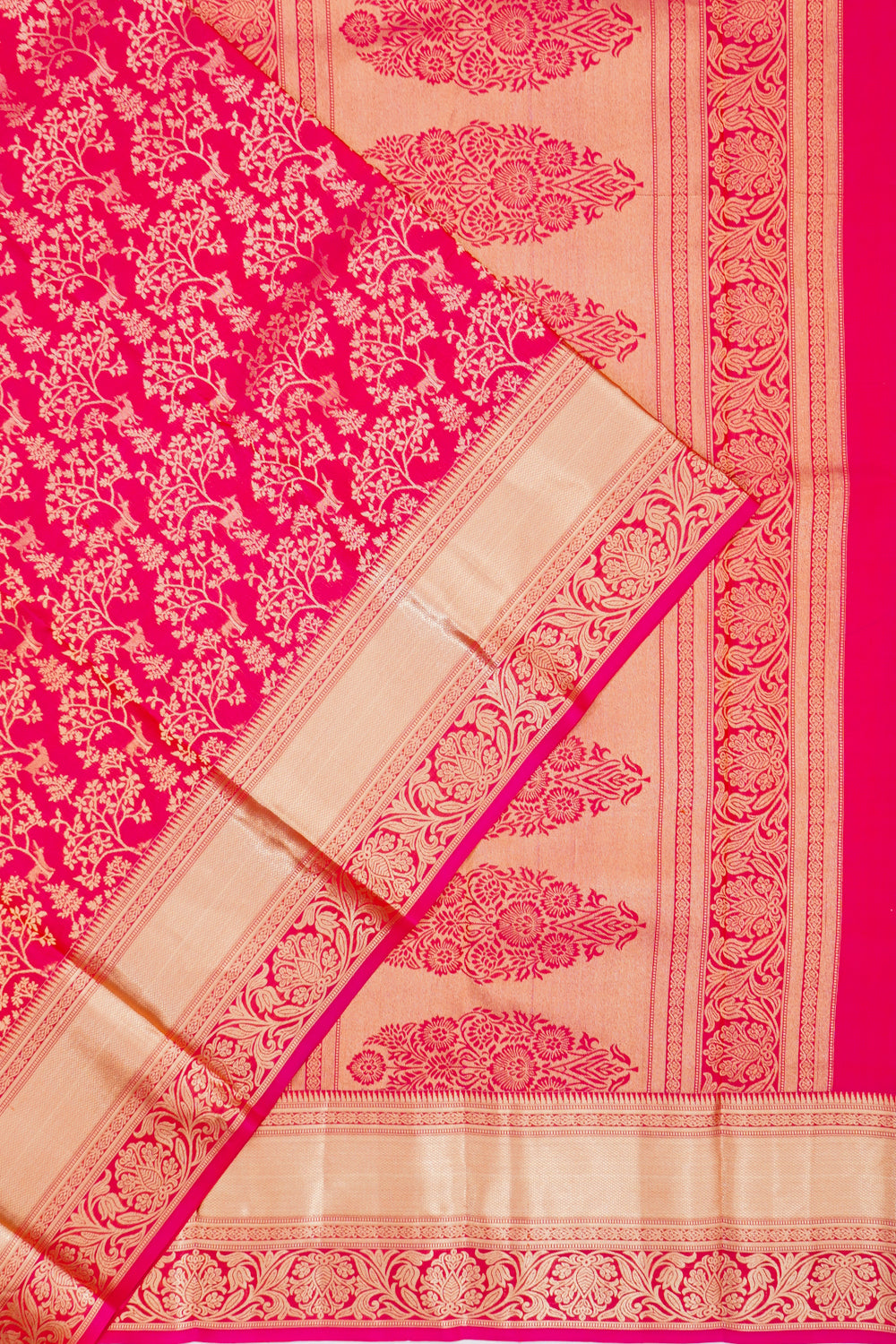 Coimbatore Soft Silk Jaal Pink Saree