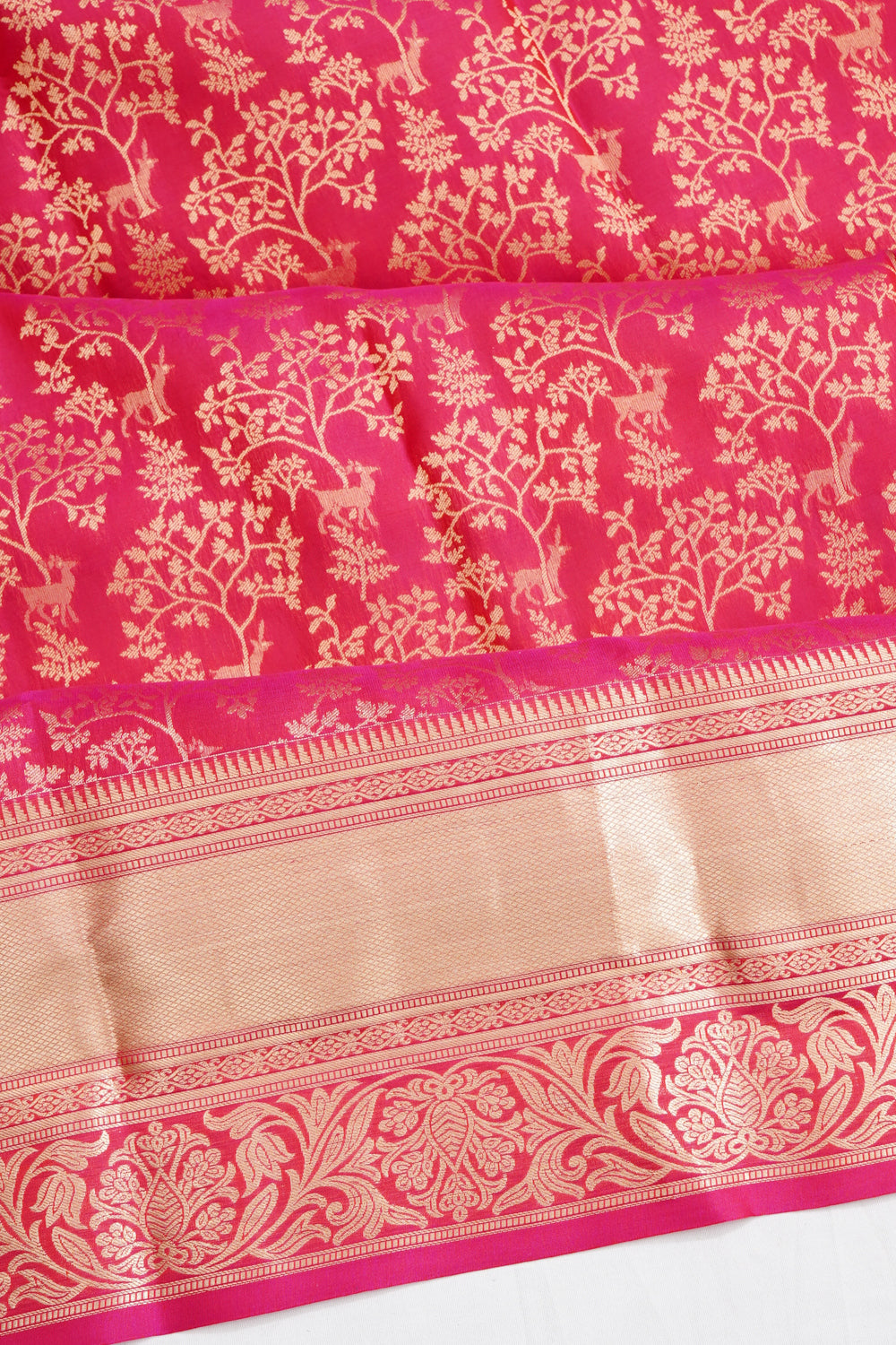 Coimbatore Soft Silk Jaal Pink Saree