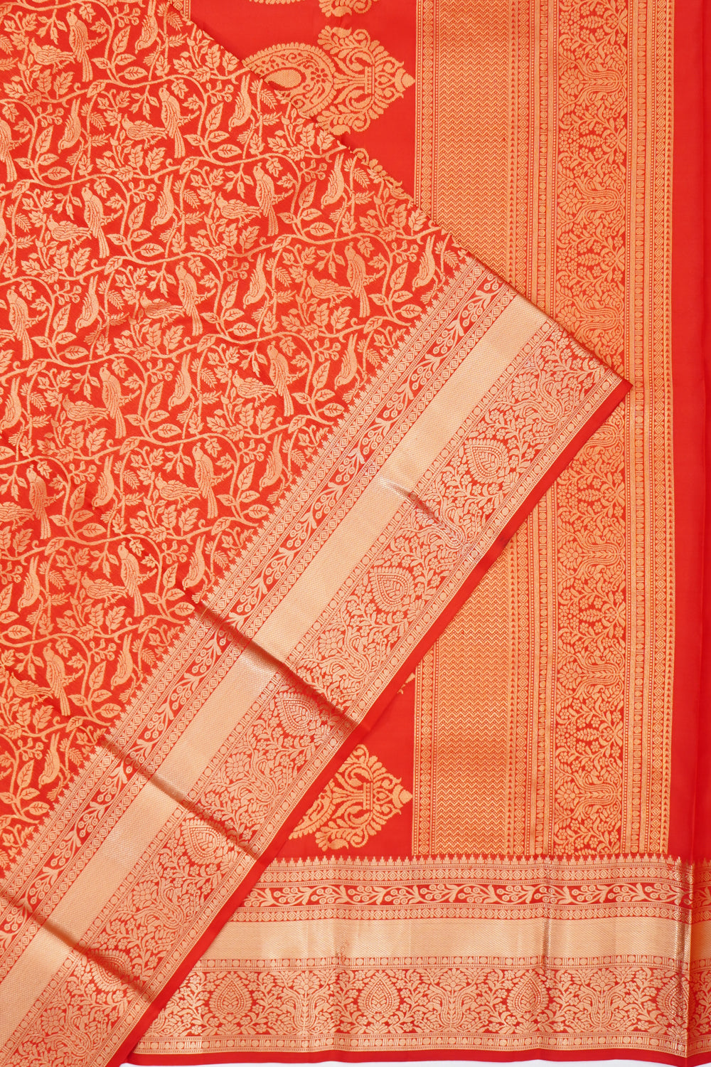Coimbatore Soft Silk Jaal Red Saree