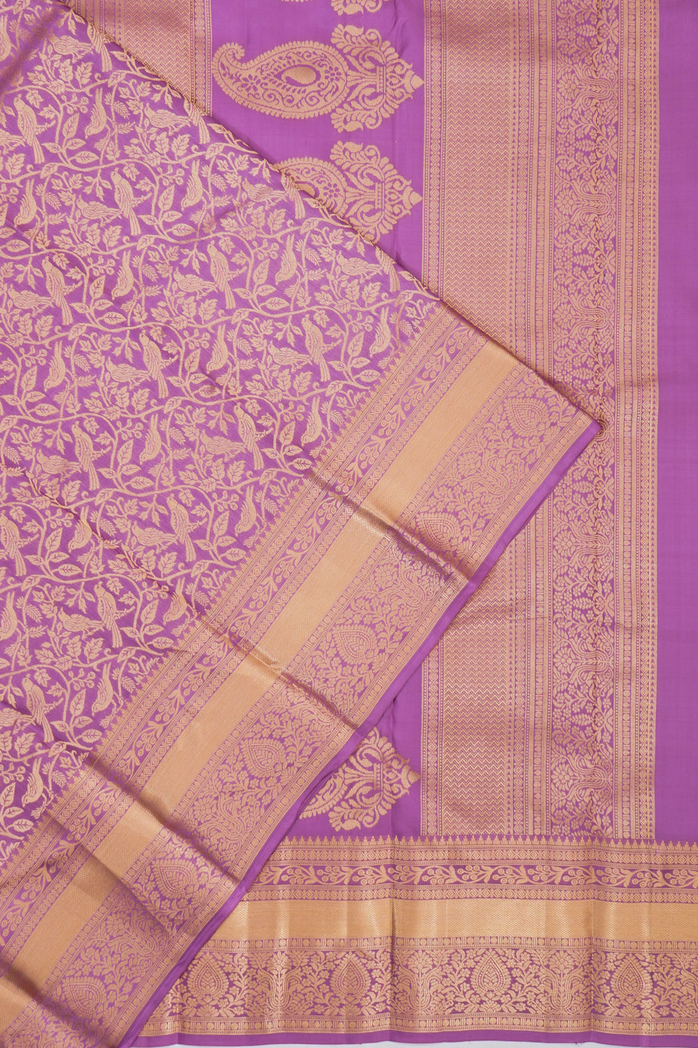 Coimbatore Soft Silk Jaal Lavender Saree