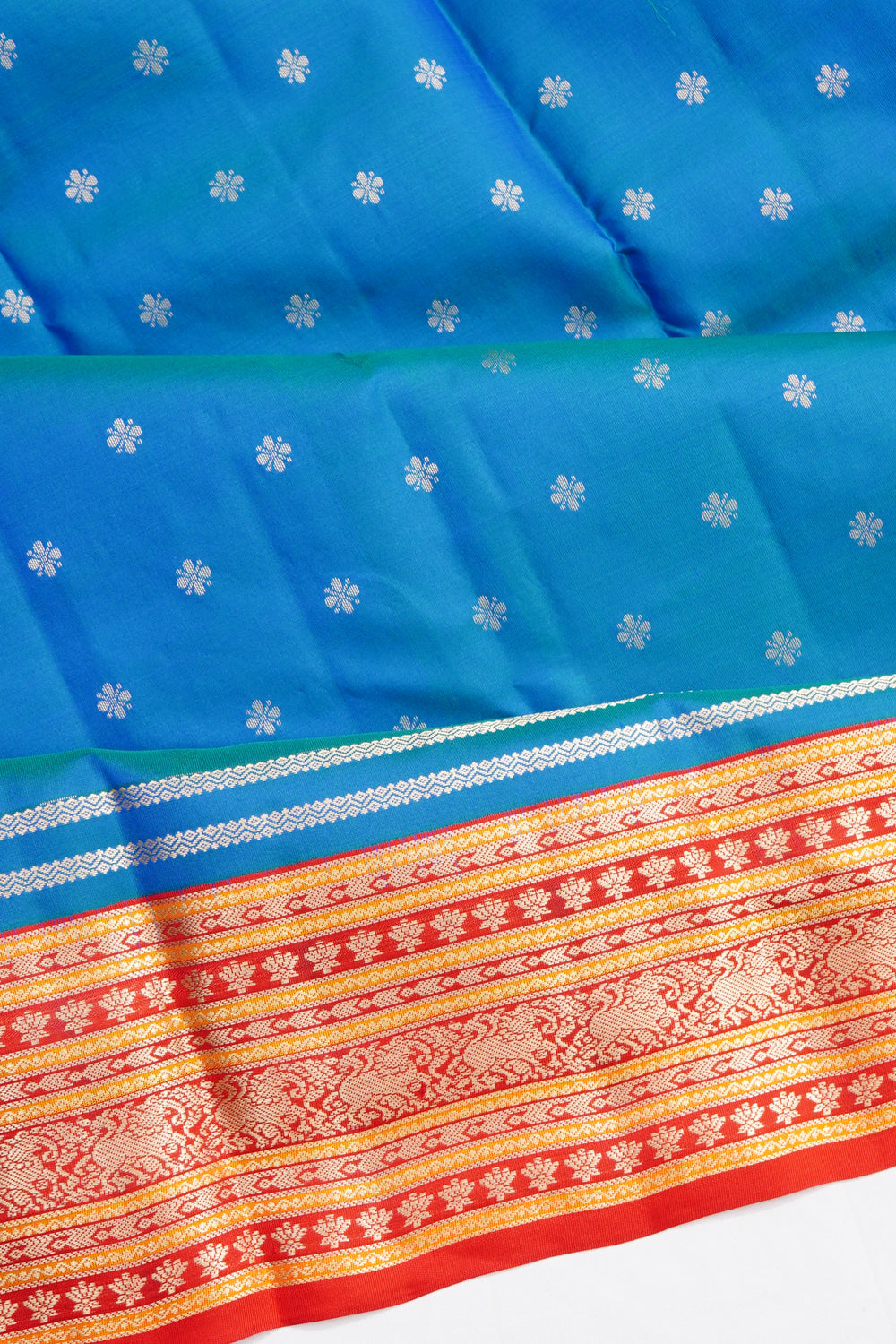 Coimbatore Soft Silk Butta Blue Saree