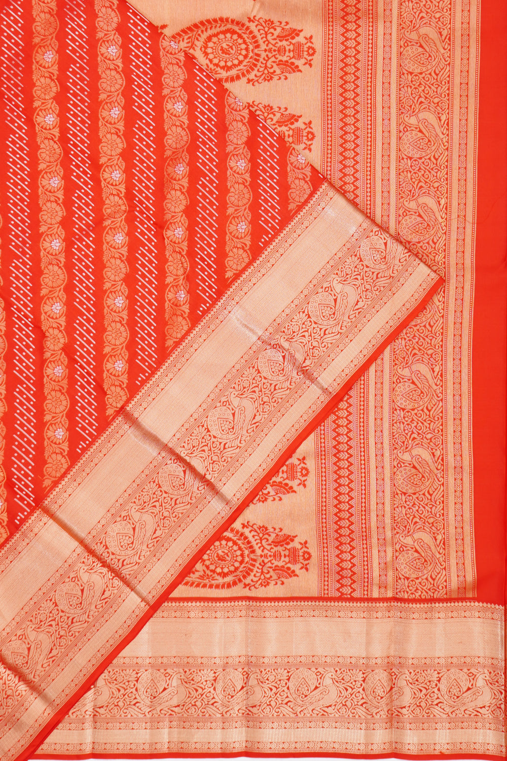Coimbatore Soft Silk Brocade Red Saree