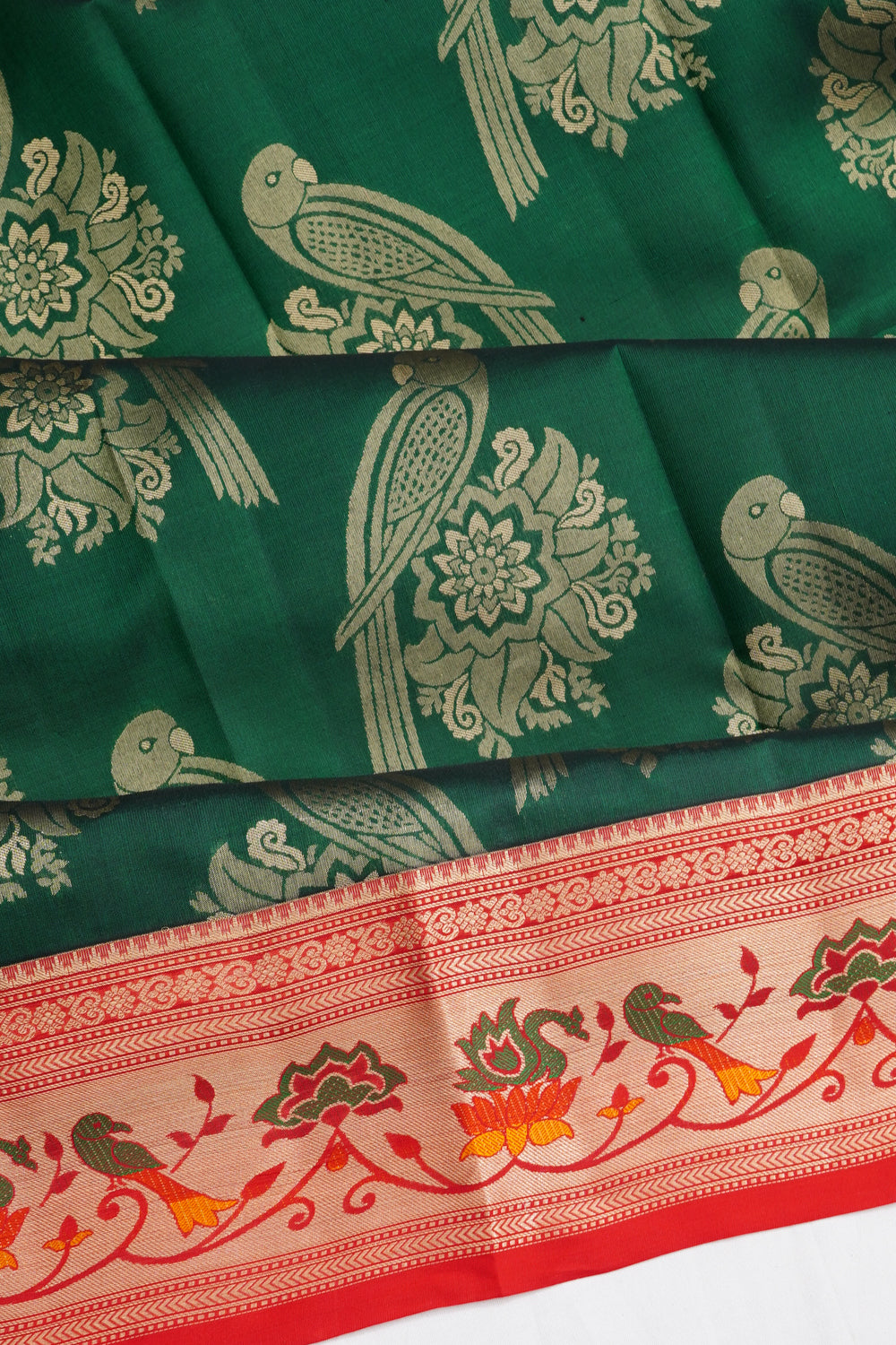 Coimbatore Soft Silk Butta Green Saree
