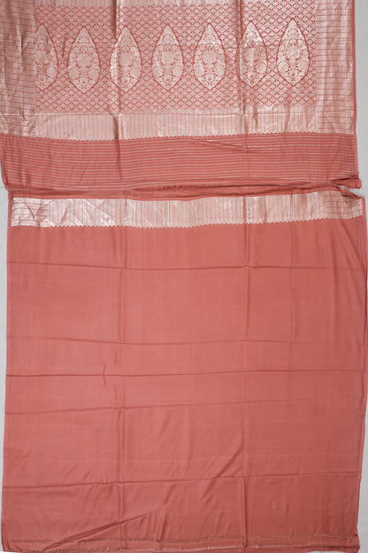 Vaanya Banaras Silk Brocade Pink Saree