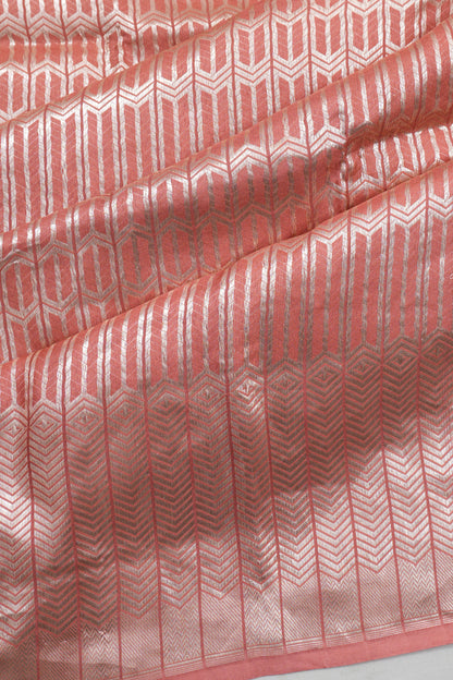 Vaanya Banaras Silk Brocade Pink Saree