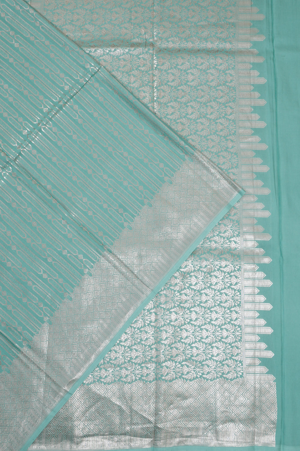 Vaanya Banaras Silk Brocade Blue Saree