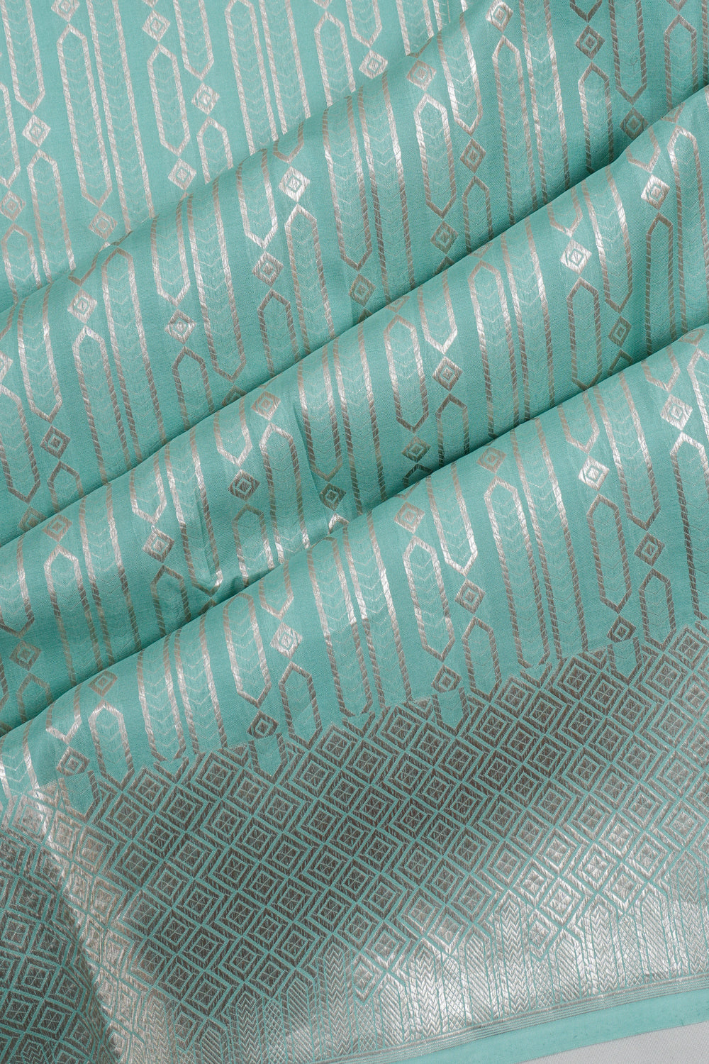 Vaanya Banaras Silk Brocade Blue Saree
