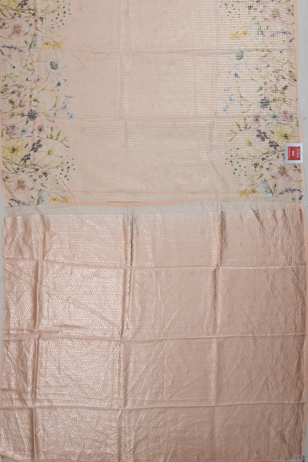 Vaanya Banaras Silk Brocade Pink Saree