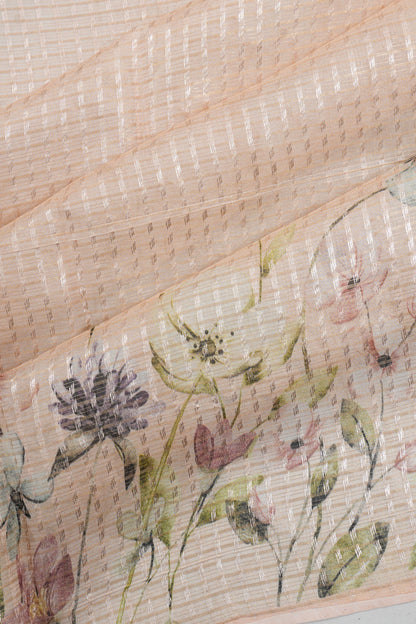 Vaanya Banaras Silk Brocade Pink Saree