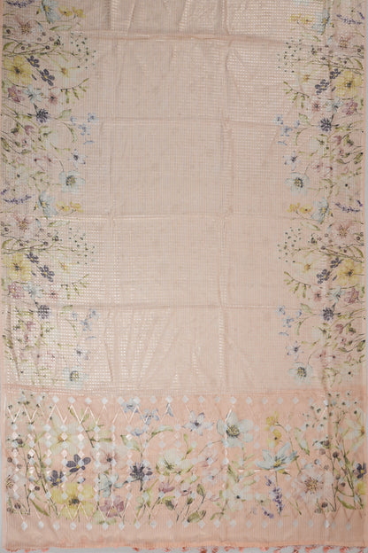 Vaanya Banaras Silk Brocade Pink Saree