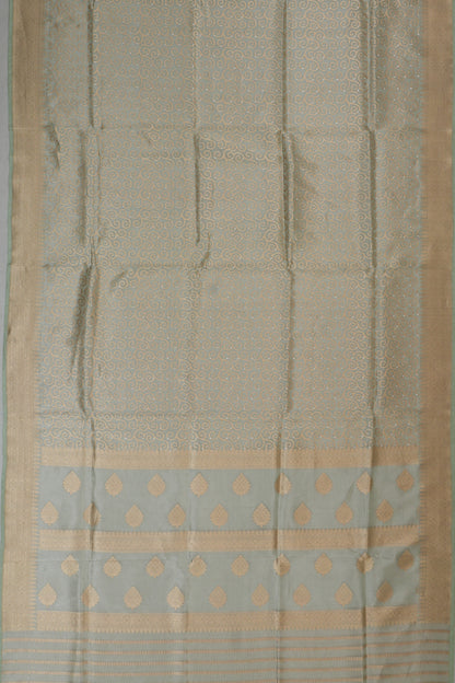 Vaanya Banaras Silk Brocade Sea Green Saree