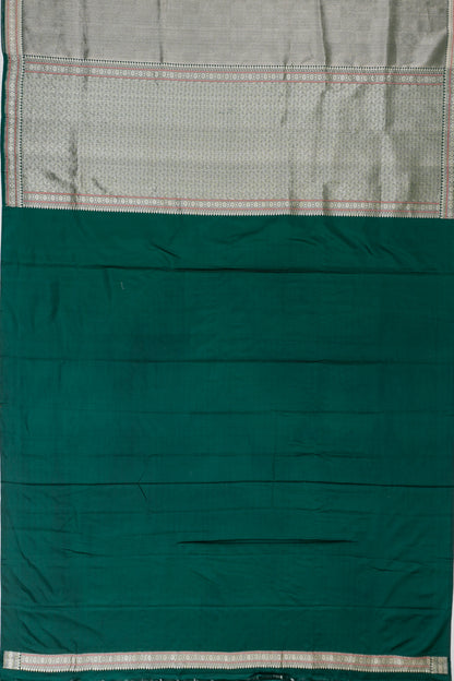 Vaanya Banaras Silk Brocade Green Saree