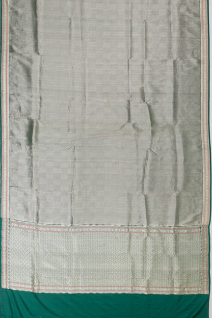 Vaanya Banaras Silk Brocade Green Saree