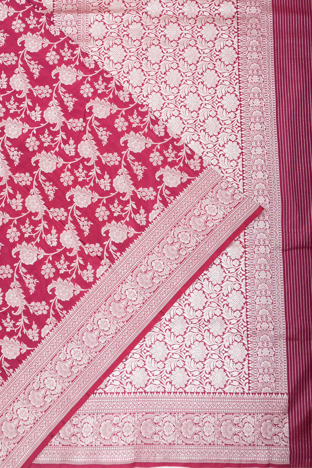 Vaanya Banaras Silk Brocade Purple Saree