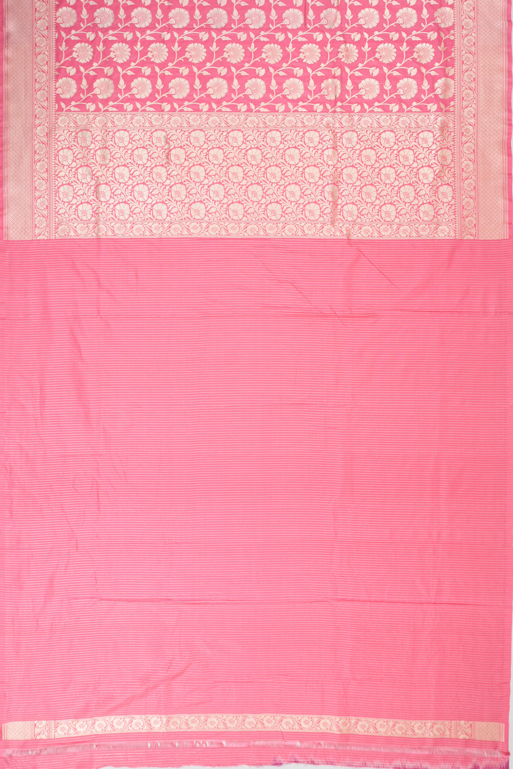Vaanya Banaras Silk Brocade Pink Saree