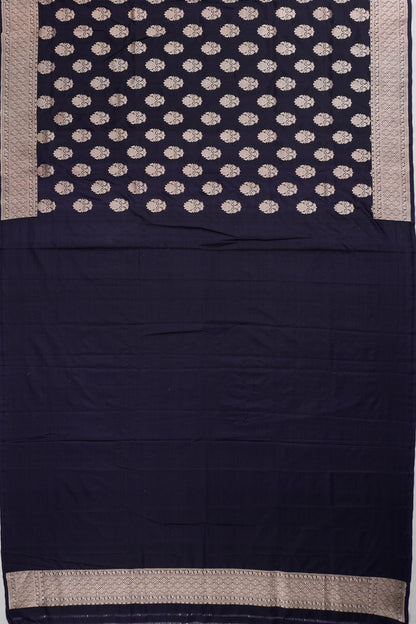 Vaanya Banaras Silk Butta Blue Saree