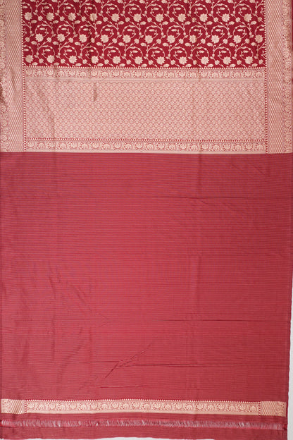 Vaanya Banaras Silk Brocade Red Saree