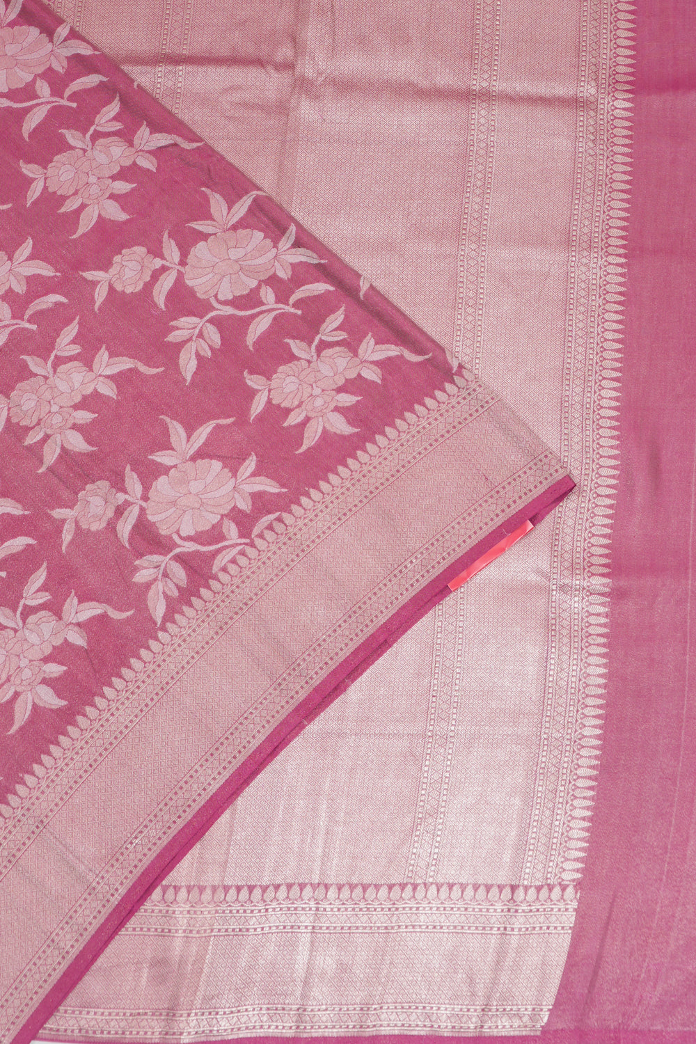 Vaanya Banaras Silk Brocade Pink Saree