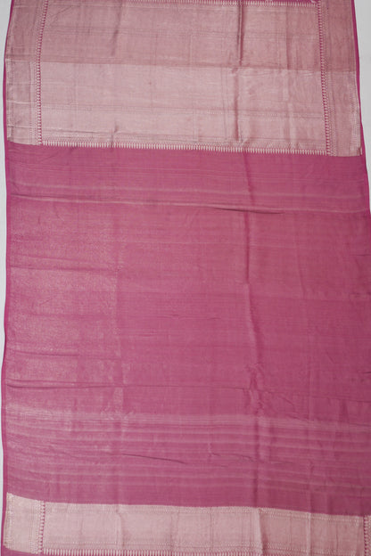 Vaanya Banaras Silk Brocade Pink Saree