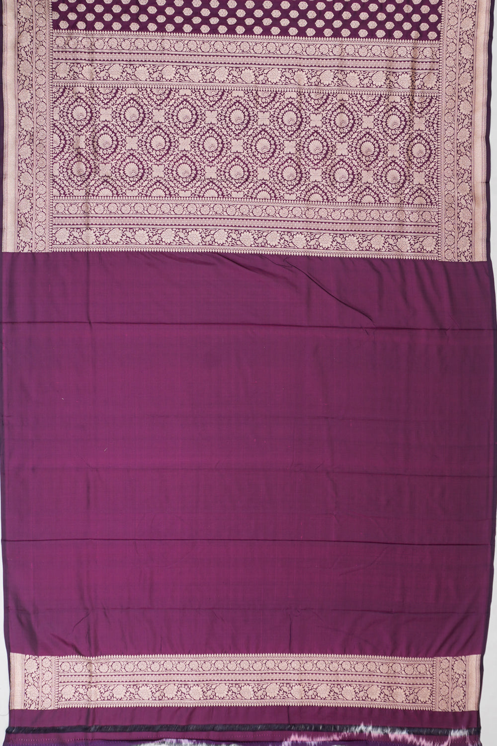 Vaanya Banaras Silk Brocade Purple Saree
