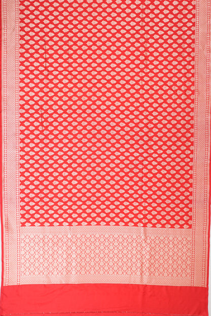 Vaanya Banaras Silk Brocade Red Saree