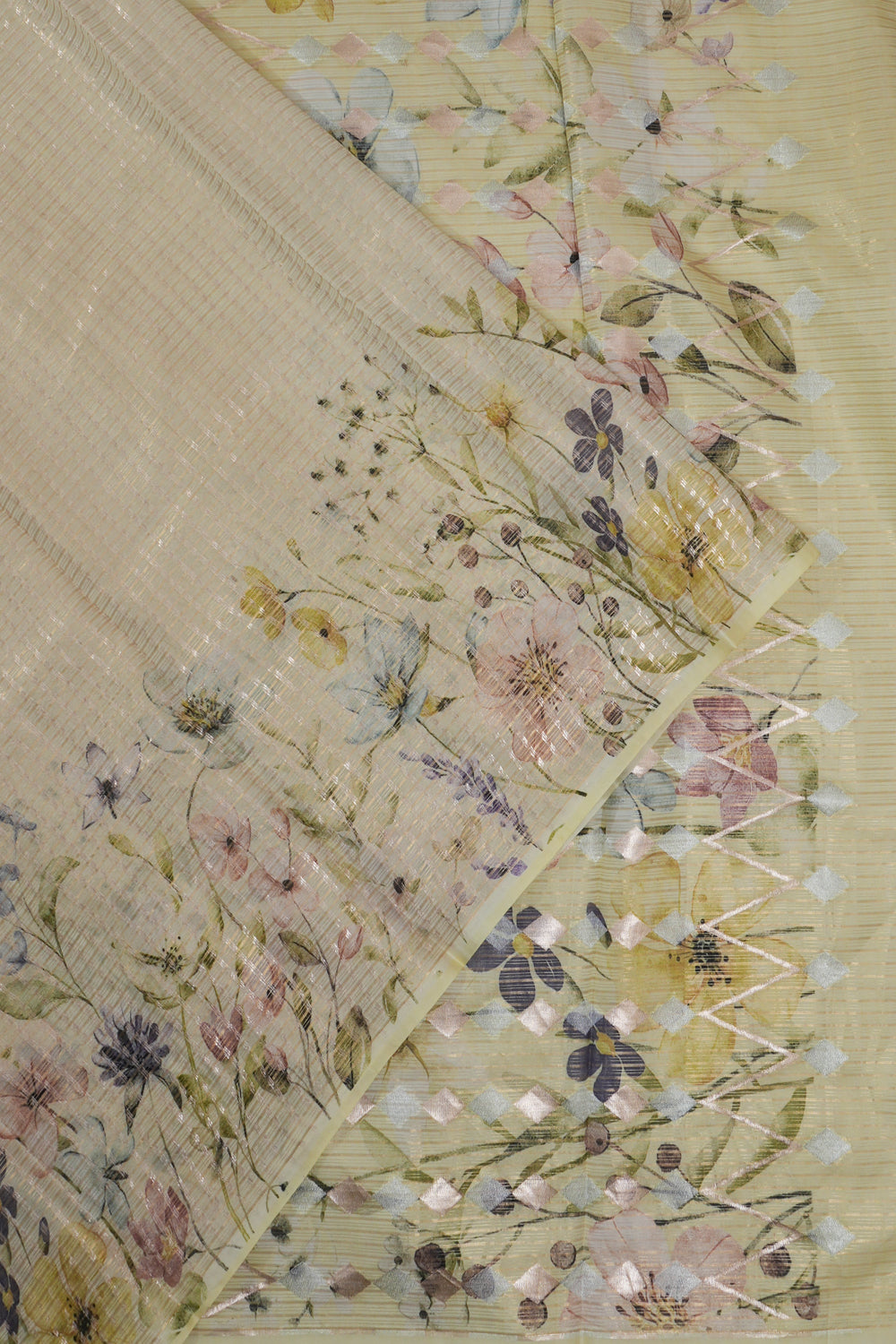 Vaanya Banaras Silk Brocade Light Green Saree
