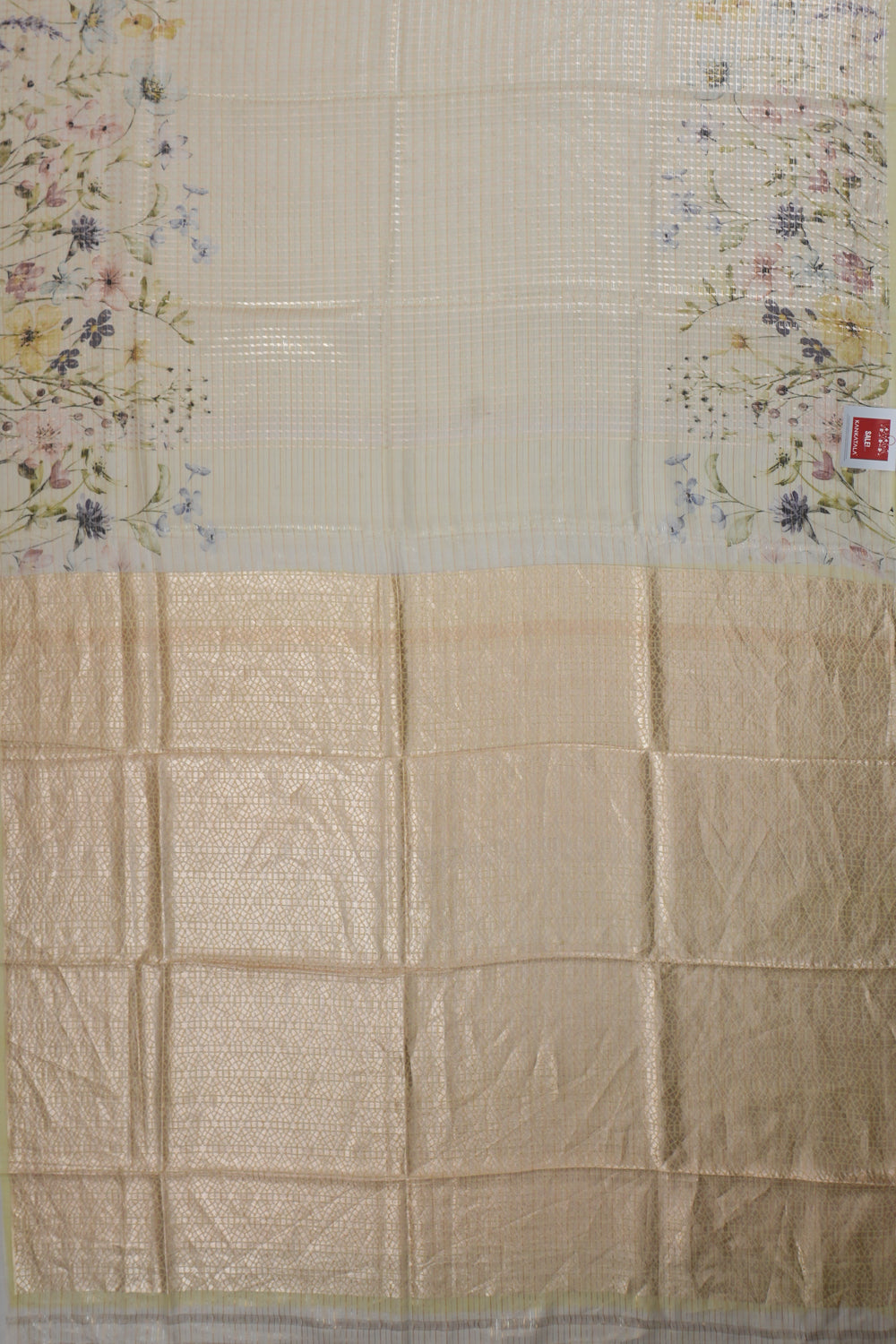 Vaanya Banaras Silk Brocade Light Green Saree