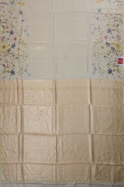 Vaanya Banaras Silk Brocade Light Green Saree
