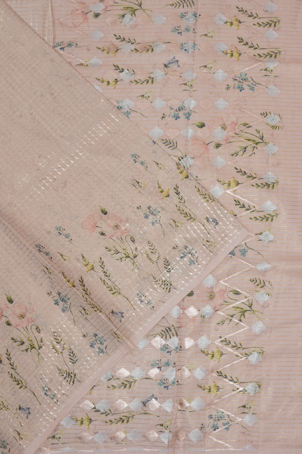 Vaanya Banaras Silk Brocade Pink Saree