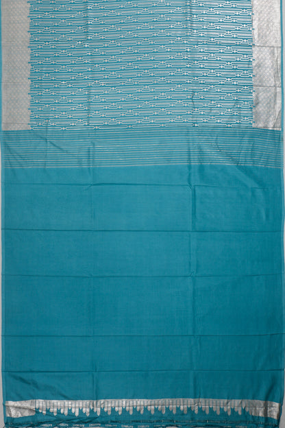 Vaanya Banaras Silk Brocade Blue Saree