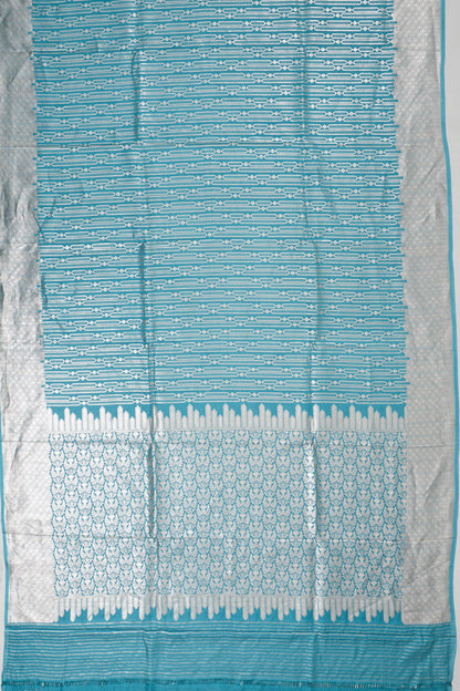 Vaanya Banaras Silk Brocade Blue Saree