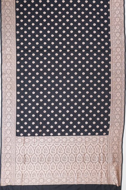 Vaanya Banaras Silk Butta Black Saree