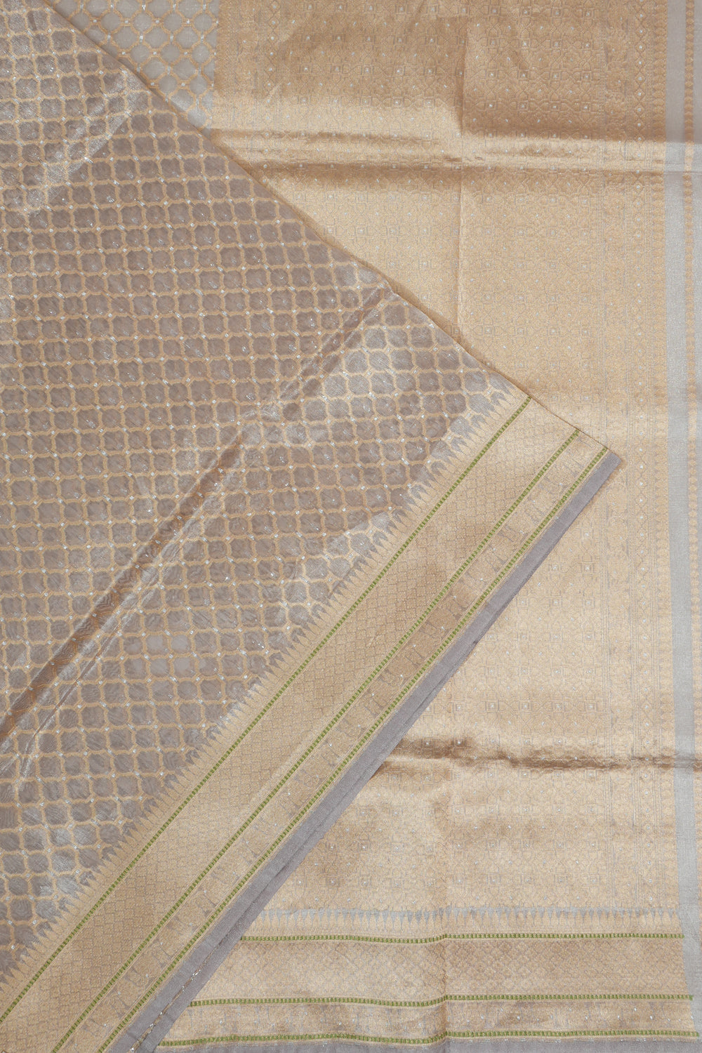 Vaanya Banaras Silk Brocade Blue Saree