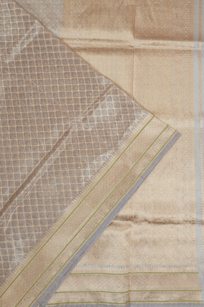 Vaanya Banaras Silk Brocade Blue Saree