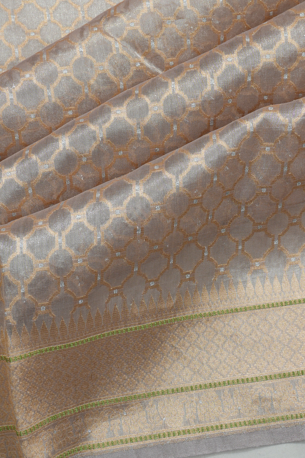 Vaanya Banaras Silk Brocade Blue Saree