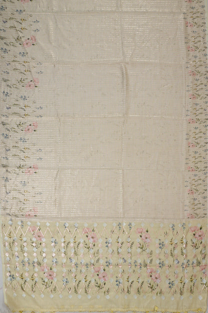 Vaanya Banaras Silk Brocade Light Green Saree