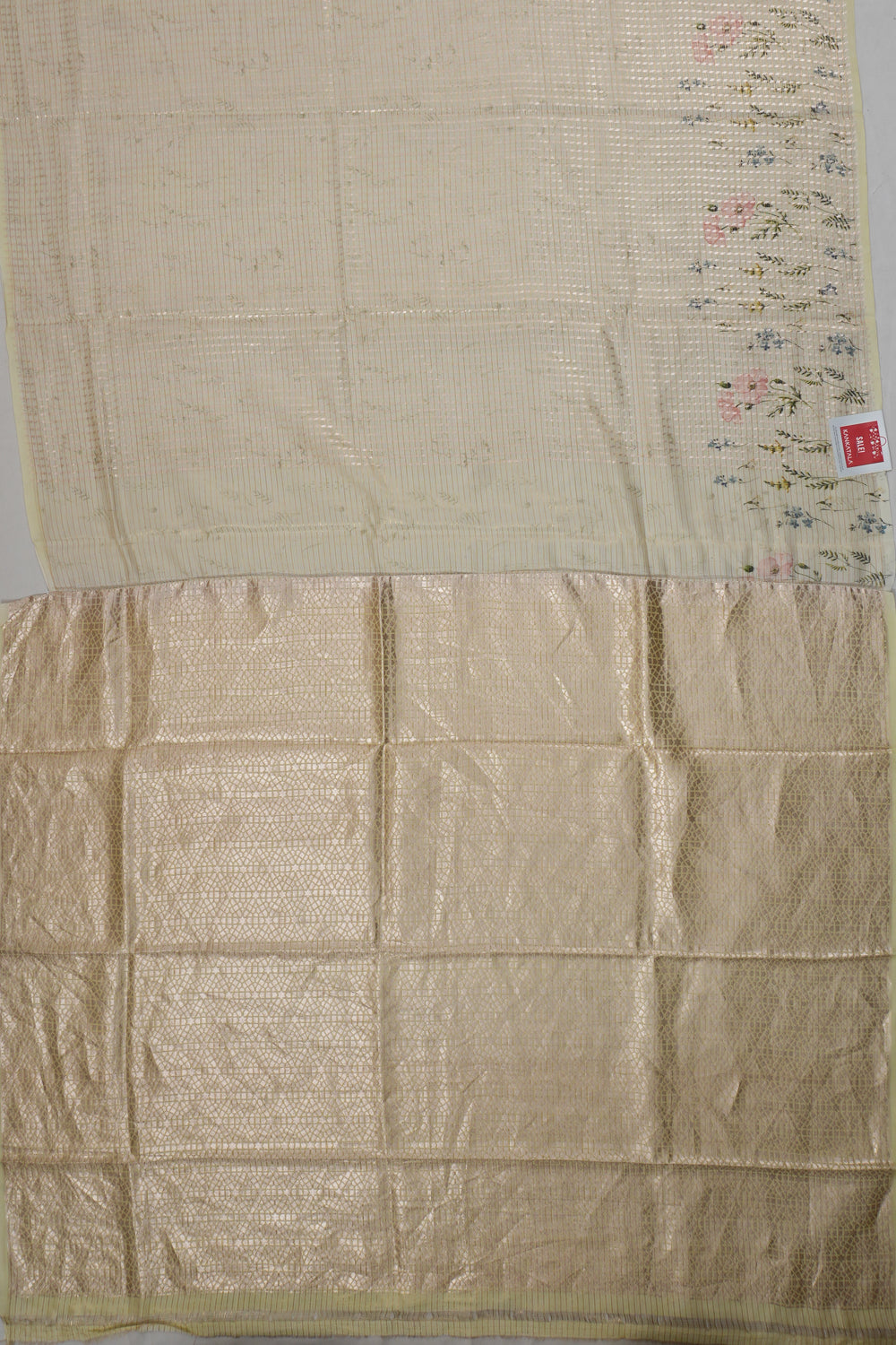 Vaanya Banaras Silk Brocade Light Green Saree