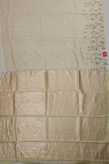 Vaanya Banaras Silk Brocade Light Green Saree