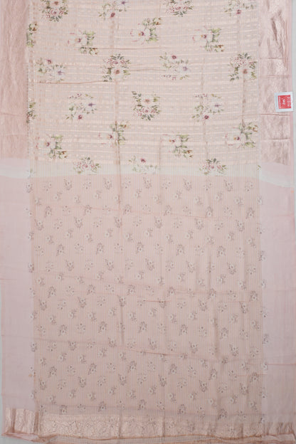 Vaanya Banaras Silk Brocade Pink Saree