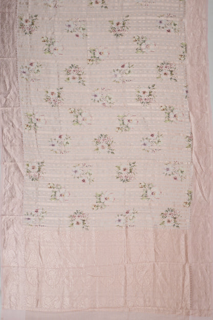 Vaanya Banaras Silk Brocade Pink Saree