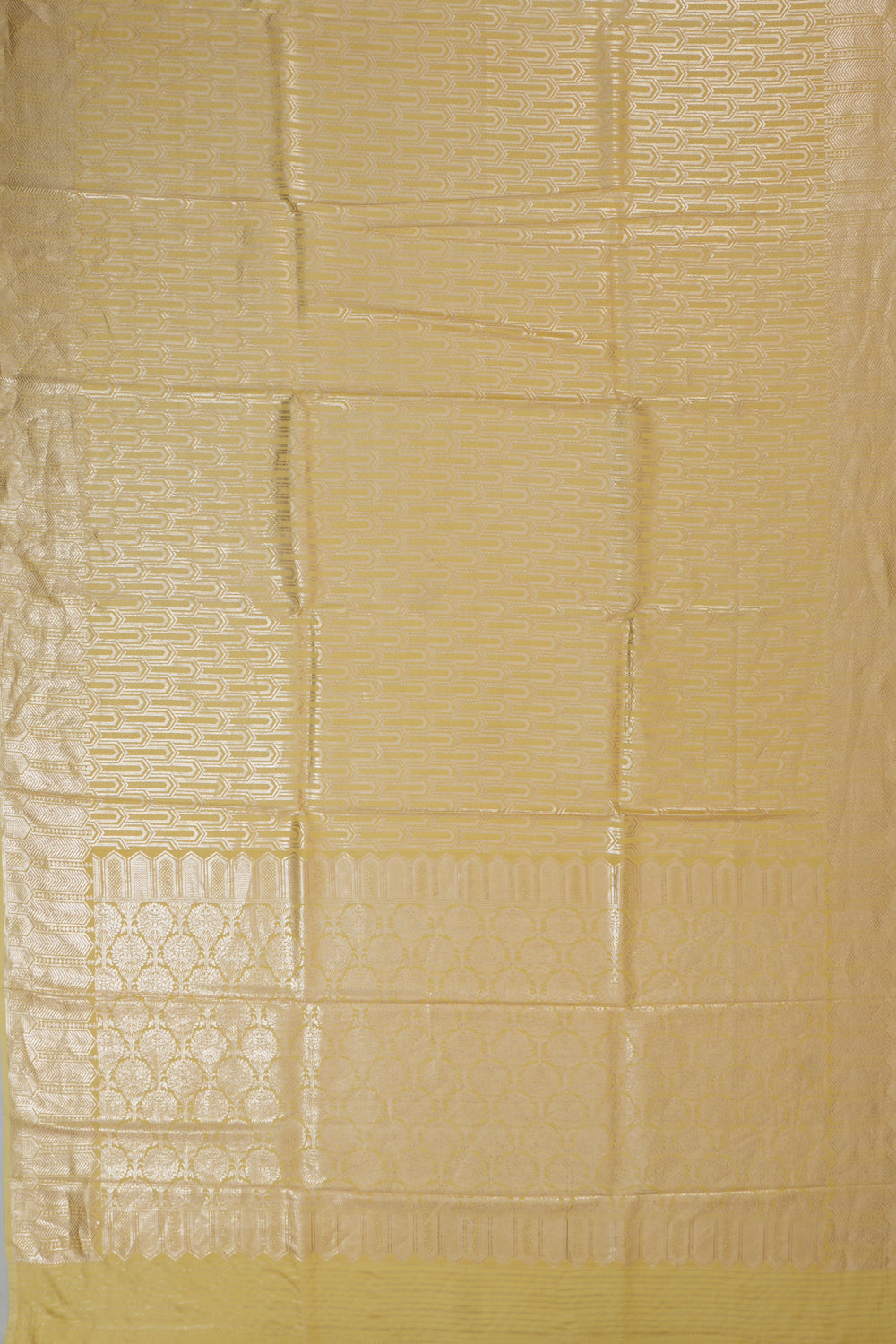 Vaanya Banaras Silk Brocade Yellow Saree