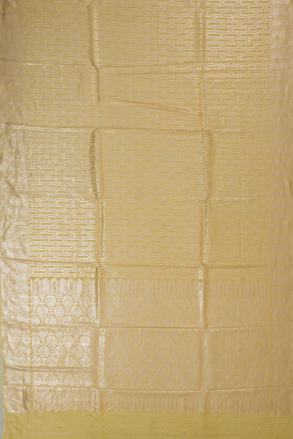 Vaanya Banaras Silk Brocade Yellow Saree