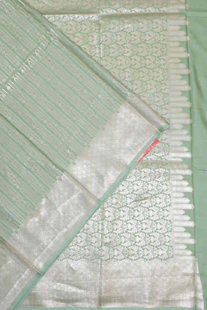Vaanya Banaras Silk Brocade Blue Saree