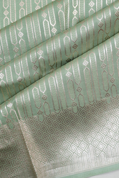 Vaanya Banaras Silk Brocade Blue Saree