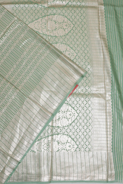 Vaanya Banaras Silk Brocade Blue Saree