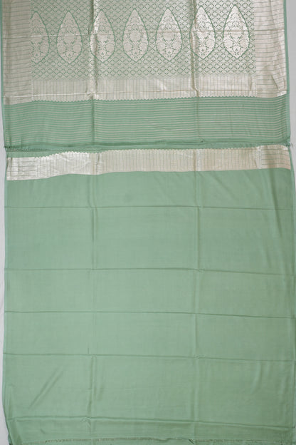 Vaanya Banaras Silk Brocade Blue Saree
