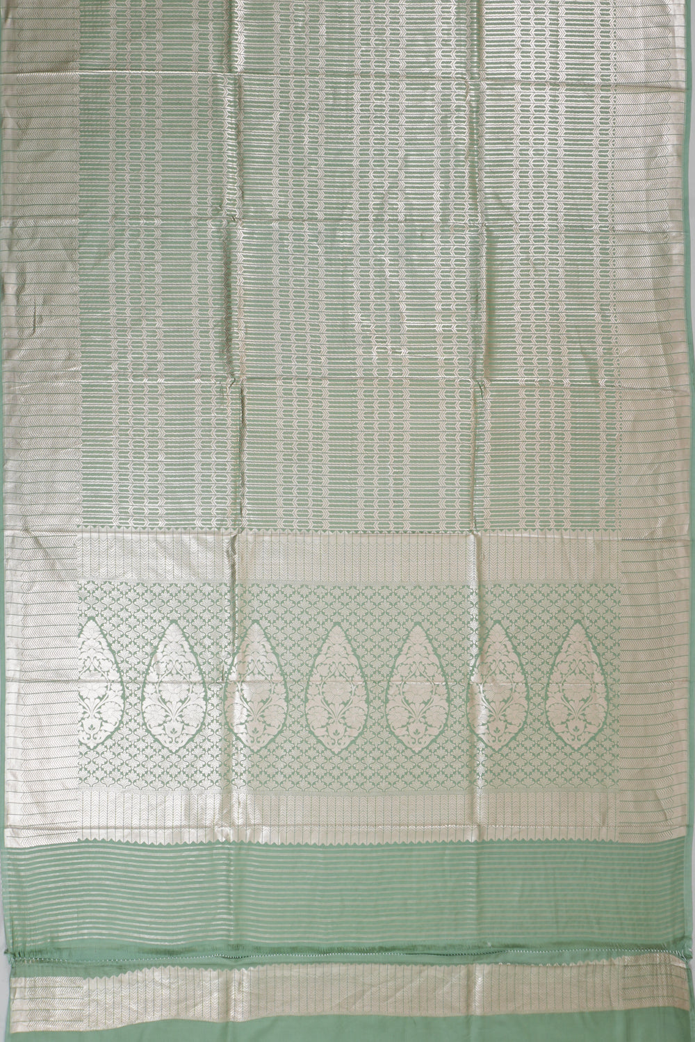 Vaanya Banaras Silk Brocade Blue Saree